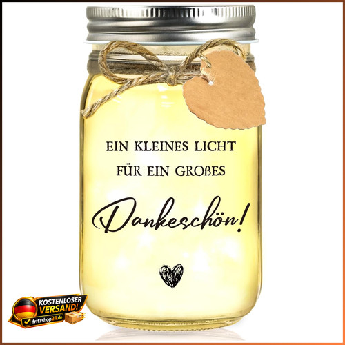Led flaschenlicht dankeschön - led,