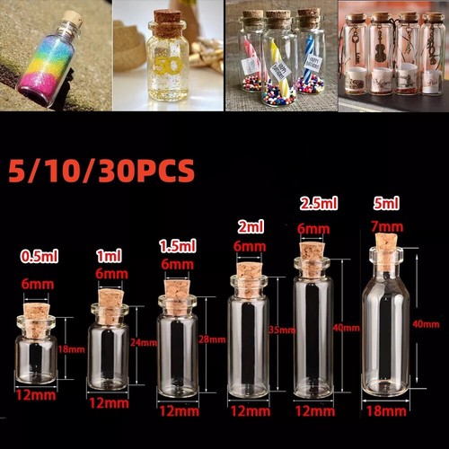 30er set glas fläschchen - 5/10/30er,