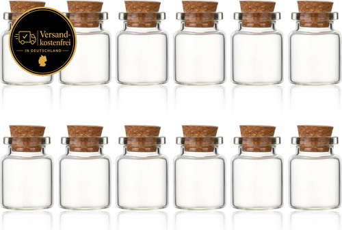 Mini glasflaschen mit - mini, korken