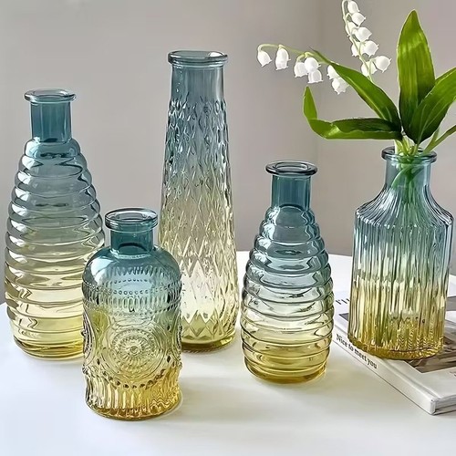 5er set glasvasen blumenvase - set,