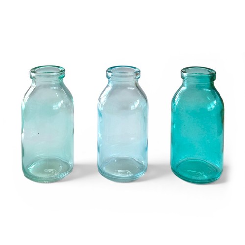 Glasvase 3er set bottle - glasvase,