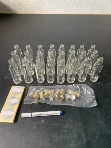24stk glasflaschen set klein - set,