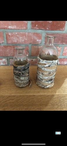 Kleine vasen holz jute - kleine,