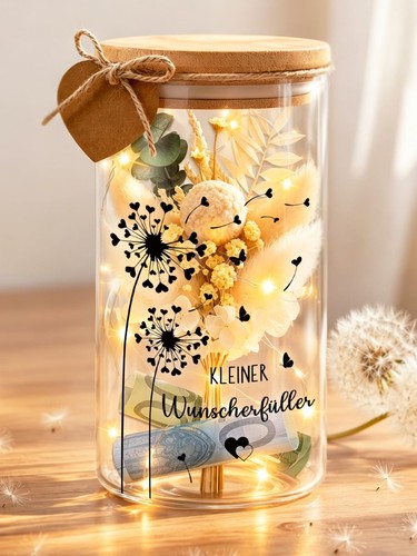 Geldgeschenk glas pusteblume - geldgeschenk,