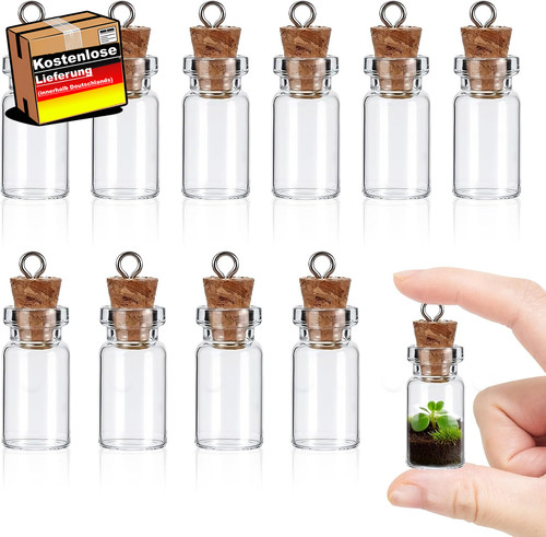 Mini glasflaschen set - set, 10