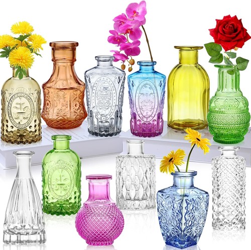 Kleine glasflaschen vasen - kleine, 12