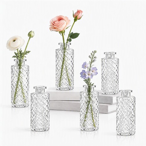 Kleine glasvasen set stück - set, 6