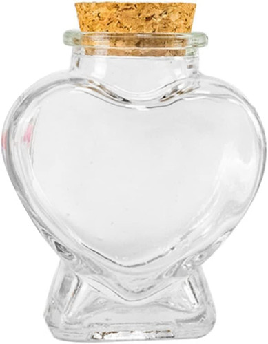 Mini glasflaschen herzförmig - mini,