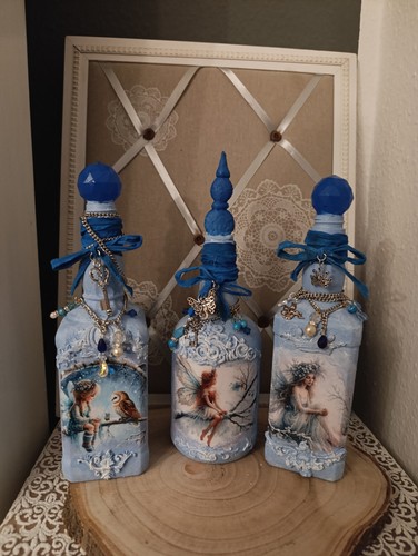 Decoupage deko flaschen - deko,