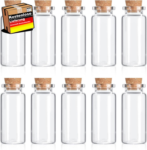 Kleine glasflaschen mit korken - kleine,