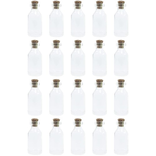 Glasflaschen mini mit korken - glasflaschen,